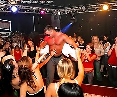Amateur Babes Get Nailed with Cum at CFNM Stripper Party
