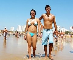 Real bikini lover spies beach girls