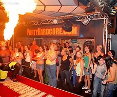 Amateur Babes Bare All at Real Prague Stripper Club Party
